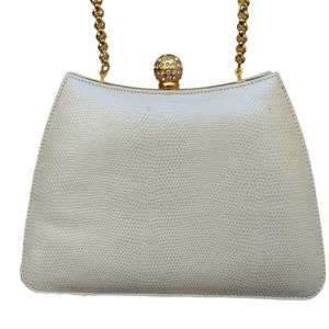 Marlene Gaines Vintage Irredesent Textured Leather Evening Bag